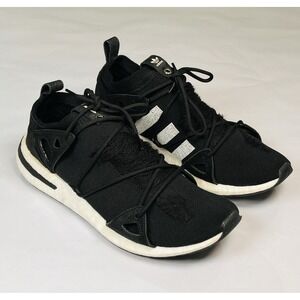 Adidas Naked x Arkyn Shoes Womens 10.5 Core Black White Distressed Sneakers